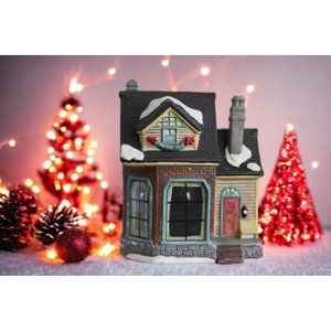 Vintage1999 Porcelain Hand Painted  Christmas House by Longrich Ltd